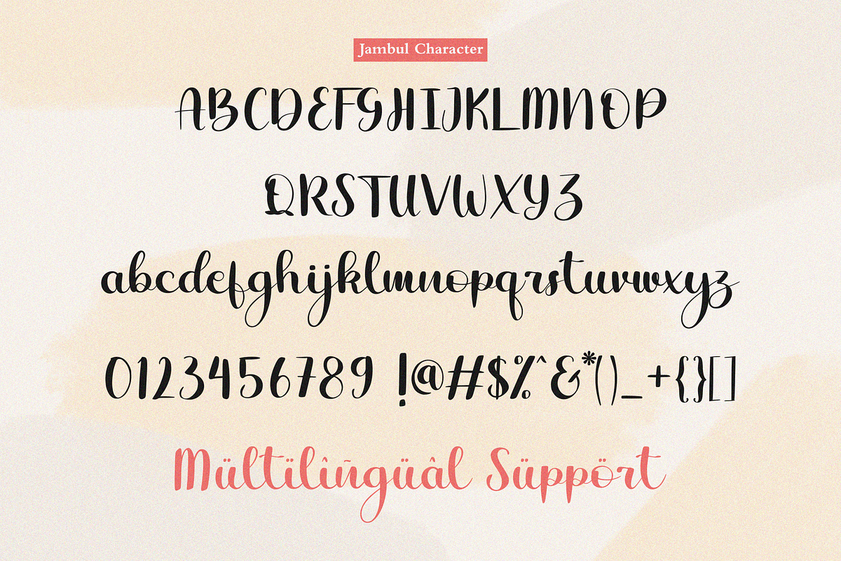 Jambul, a Script Font by Essentials Studio (Photo 7 of 8)