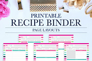 Printable Recipe Binder Kit, a Stationery Template by Jessica Marie Design (Thumbnail 2 of 5)
