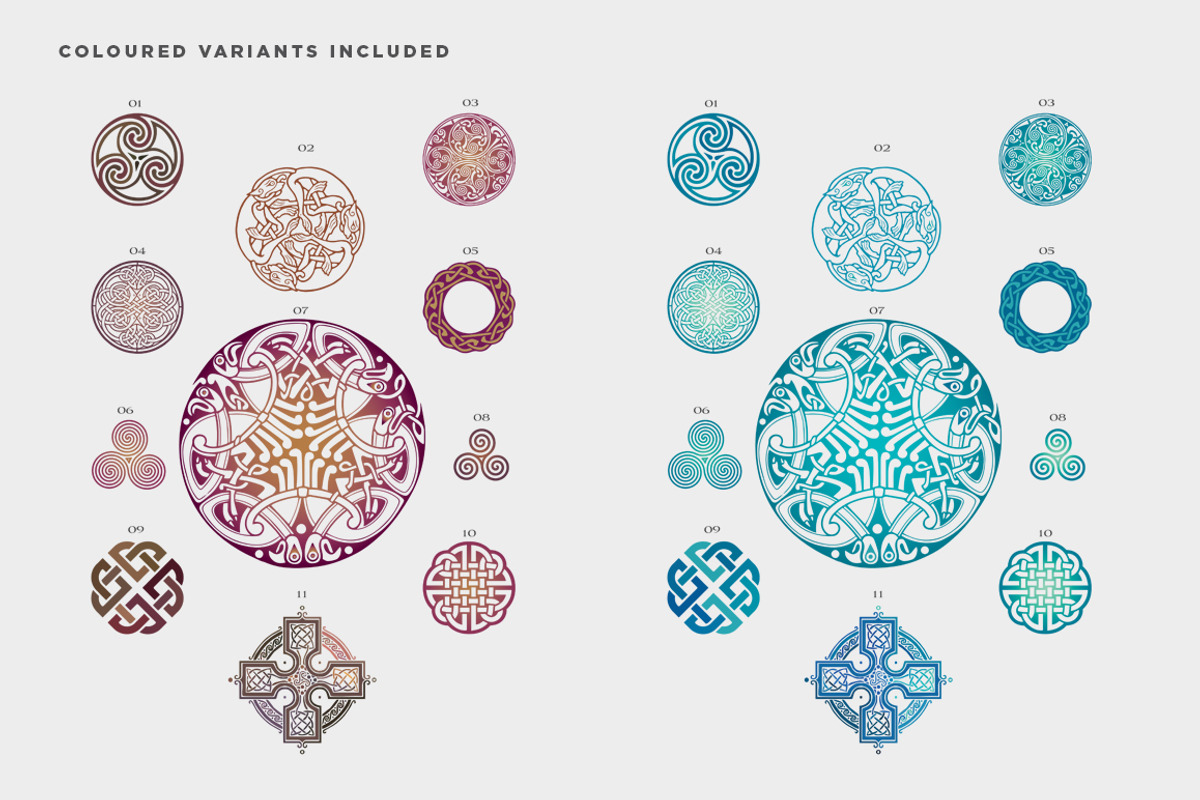 Celtic Patterns Vector Pack, a Graphic by Twinbrush (Photo 7 of 11)