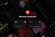 Monster Livescore Sport App UI Kit, an UI Kit Template by Hoang Nguyen (Thumbnail 4 of 6)