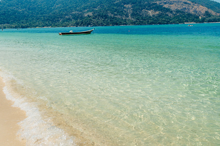 Beach and clear blue water in summer and vacation, a Nature Photo by Art Rachen