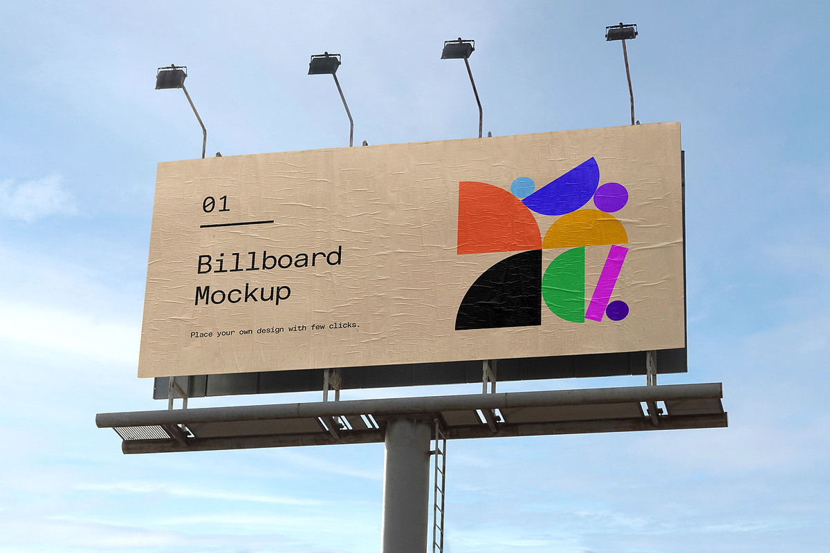 Billboard Poster Street Mockup, an Advertising Mockup by Asylab (Photo 1 of 5)