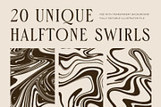 Halftone Swirls, a Texture Graphic by Like Magic Studio (Thumbnail 2 of 8)