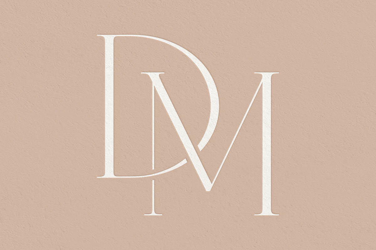 DM monogram, a Branding & Logo Template by LINKED LETTERS STUDIO (Photo 3 of 3)