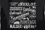 Chalk-drawn Wine Titles & Glasses, a Decorative Illustration by Adiemus (Thumbnail 2 of 6)