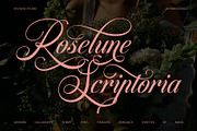 Roselune Scriptoria - Script Font, a Script Font by Inviline.co (Thumbnail 1 of 10)