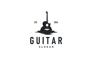 musical instrument guitar logo, a Branding & Logo Template by Maylianaw28