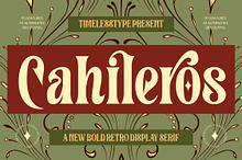 Cahileros Retro Bold Serif Font