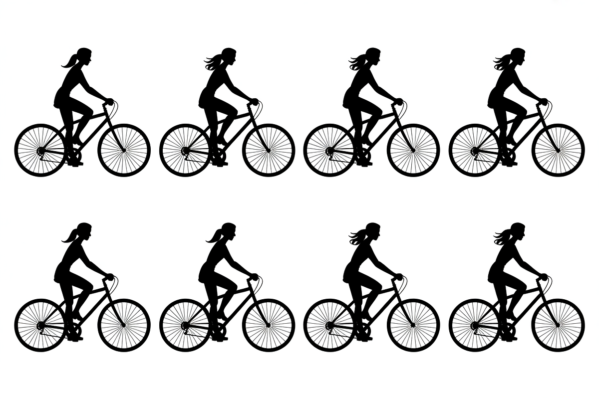 Woman Cyclists on Road Bikes, an Illustration by Amazin_art (Photo 8 of 9)