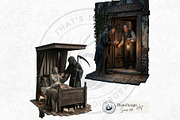 La Fontaine Fables Clipart Set V2, a Decorative Illustration by ThatsDesignArt (Thumbnail 10 of 10)