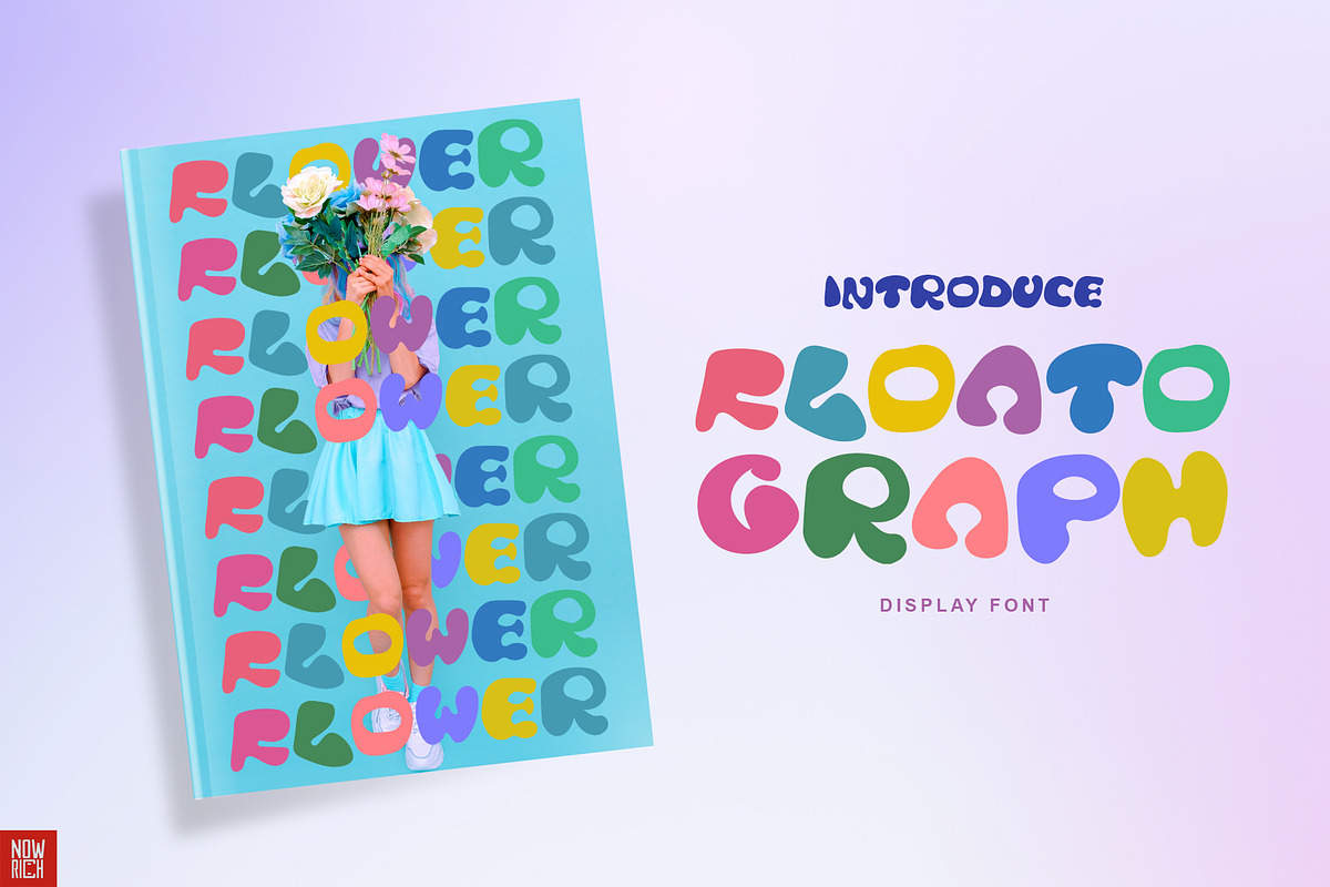 Floatograph Display Graffiti Bubble, a Blackletter Font by Nouric Design (Photo 2 of 9)