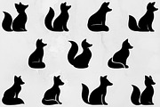 Fox Sitting Silhouette SVG, an Animal Illustration by newminddesign (Thumbnail 1 of 3)