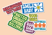 Rose Gold - Groovy Retro, a Symbol Font by Eltypesstudio (Thumbnail 6 of 11)