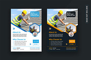 Roofing services flyer design, a Flyer Template by graphics city (Thumbnail 2 of 2)
