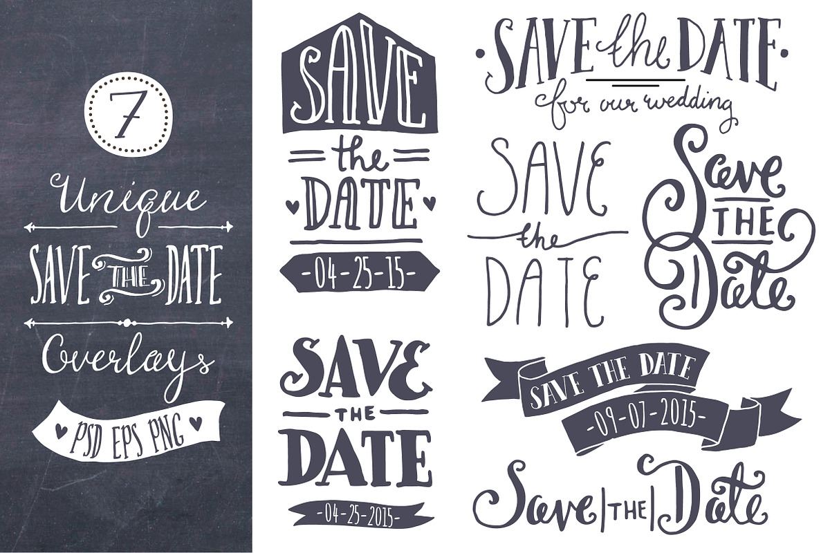 Save the Date Overlays