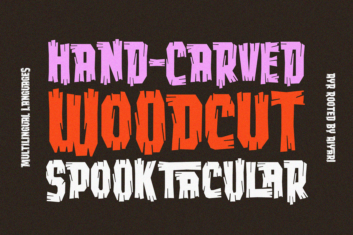 Rooted Display Typeface, a Sans Serif Font by Aiyari (Photo 2 of 12)