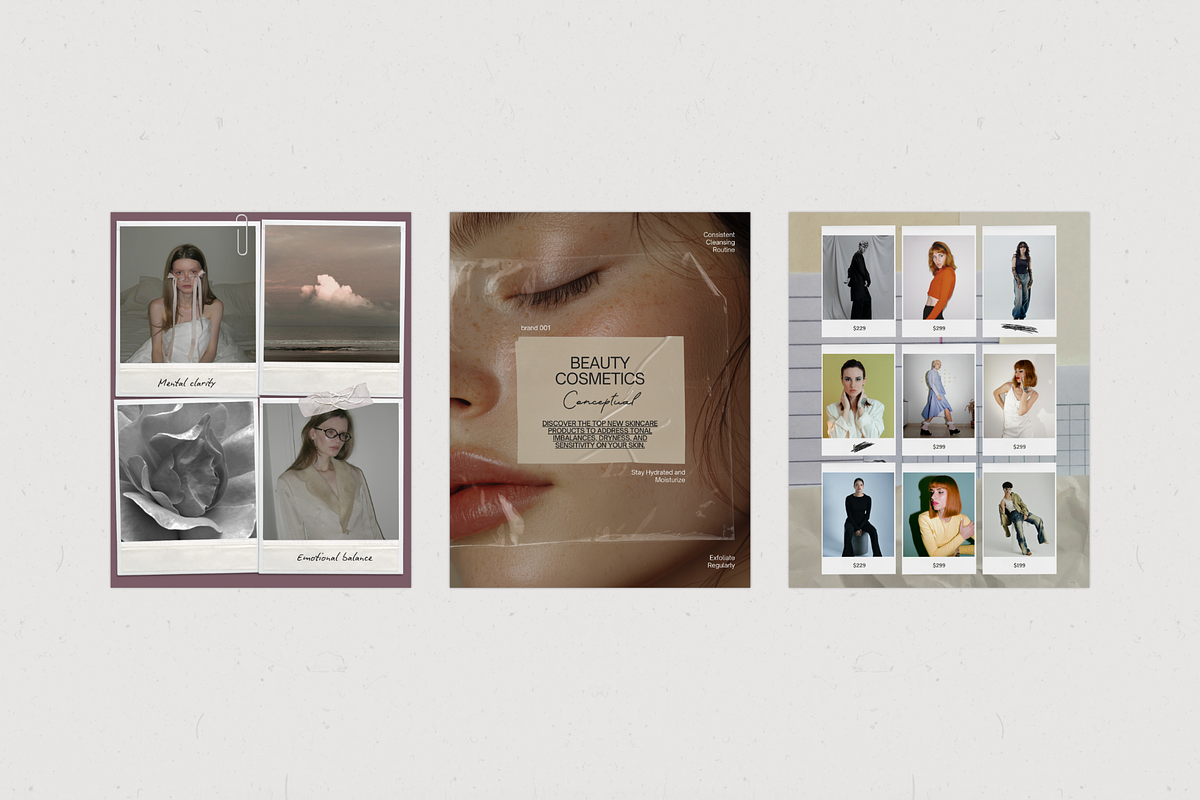 Vintage Unique Photo Collage, a Templates & Theme by Uyava Space (Photo 4 of 9)