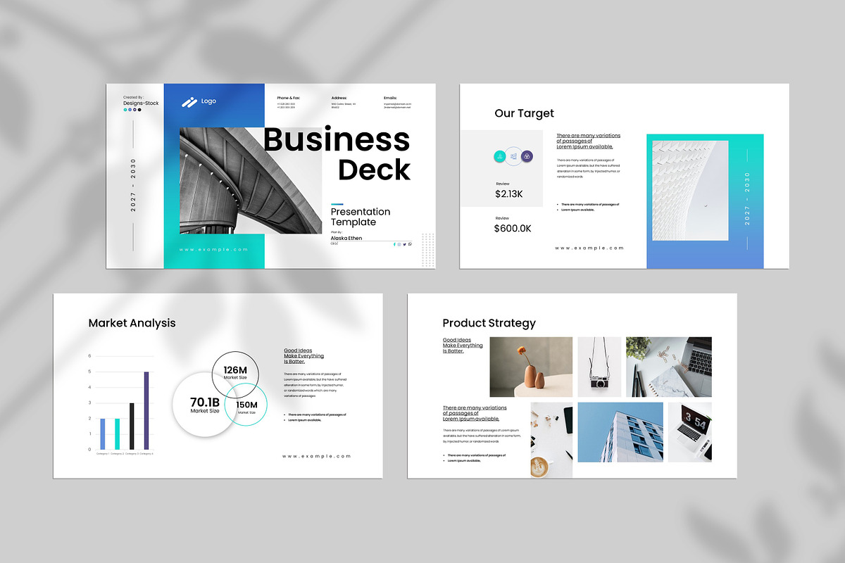 Business Deck Presentation Template preview 2