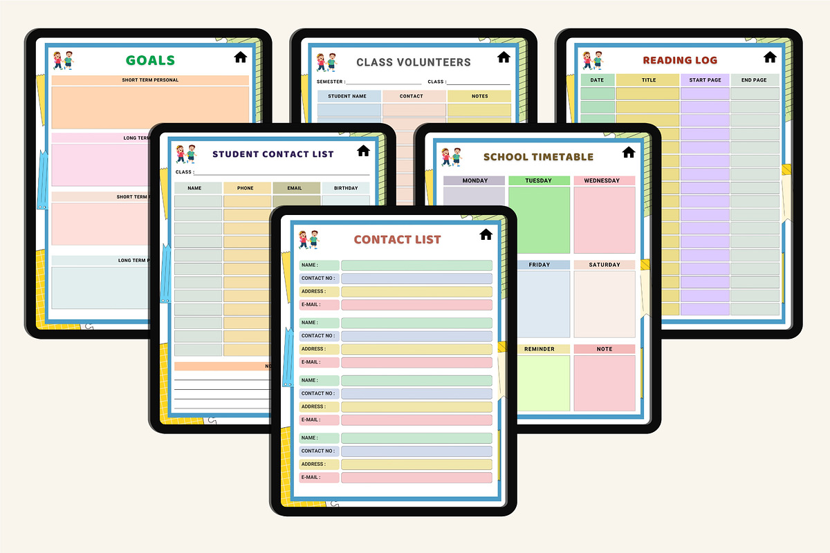 2026 Digital School Planner for Kids