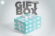 Gift Box mockup, a Packaging Mockup by Itsmesimon (Thumbnail 1 of 7)