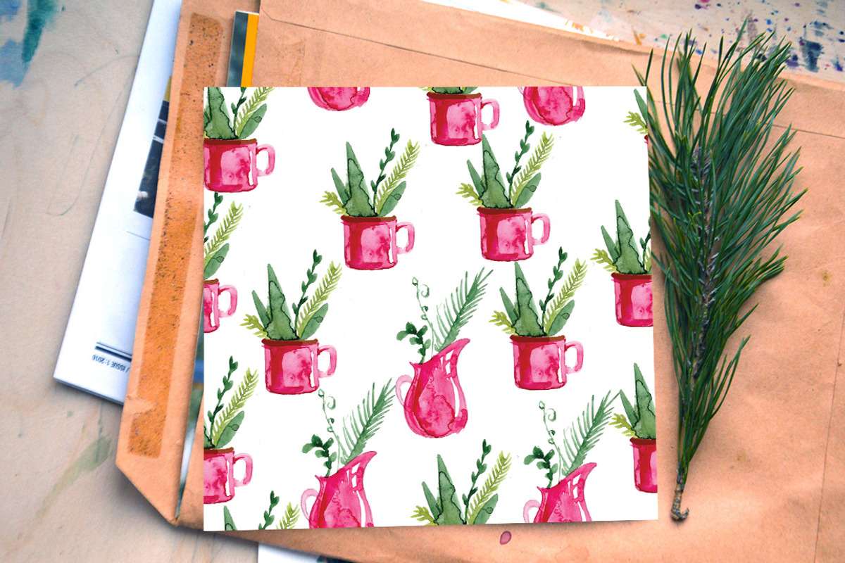 Christmas Herbal watercolor set, a Decorative Illustration by Olesya Morokhovets (Photo 6 of 7)