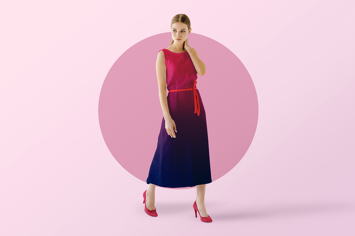 Women’s Summer Dress Mockup, an Apparel Mockup by PSD Market (Photo 2 of 7)