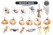 Spooky Season Watercolor Clipart, an Object Illustration by TatiMockup (Thumbnail 3 of 5)