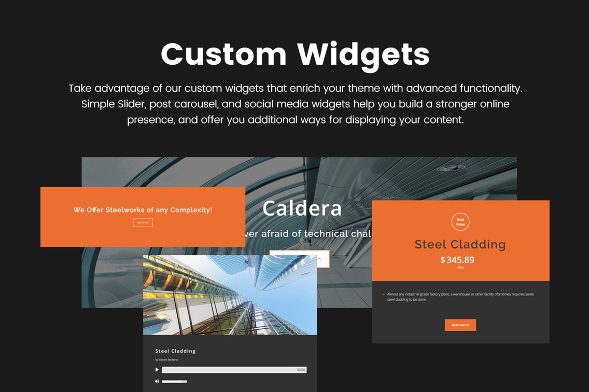 Steelworks & Constructions Wordpress, a WordPress Template by Zemez (Photo 4 of 7)