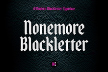 Nonemore Blackletter Display Font