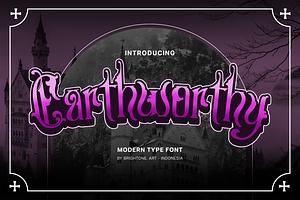 Earthworthy - Modern Decorative Font