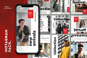 Reds - Instagram Pack, a Social Media Template by 730 Studio (Thumbnail 1 of 5)