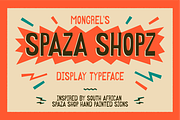 SPAZA SHOPZ - Display font, a Sans Serif Font by Liam MacSweeney's (Thumbnail 1 of 6)