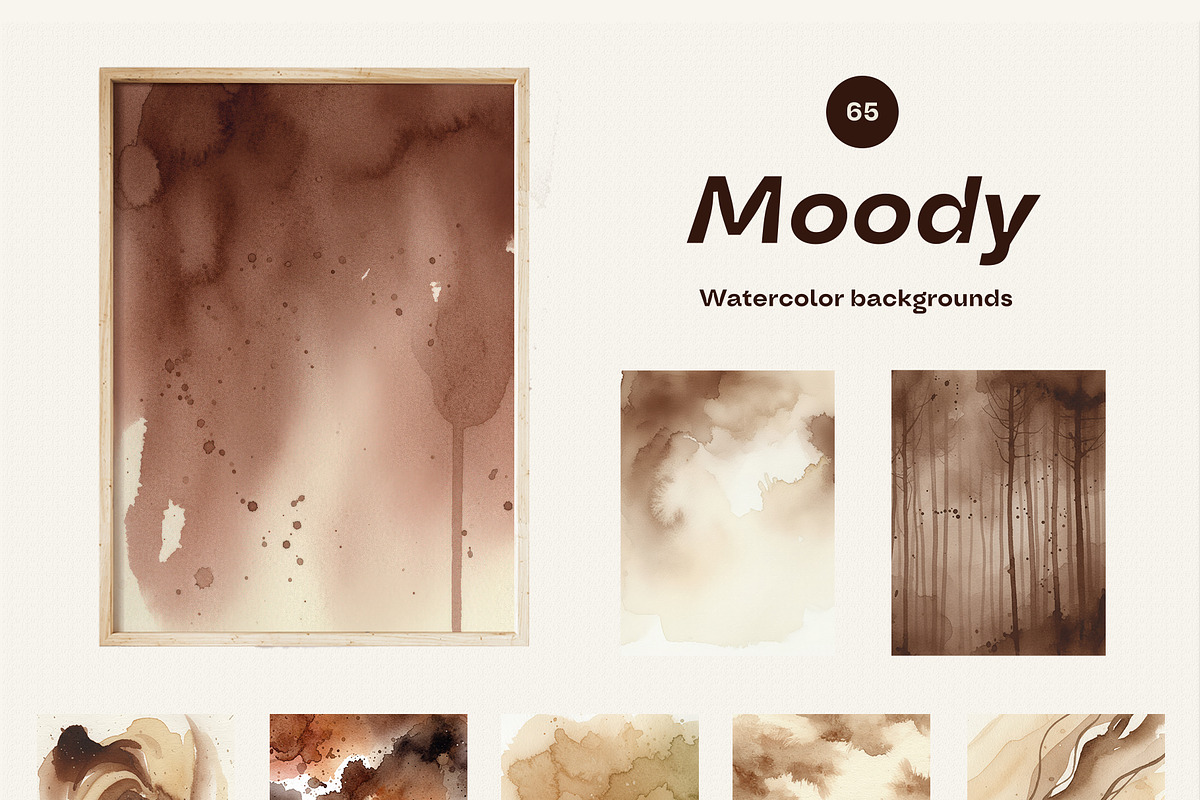 Moody Fall Watercolor & Doodles, an Object Graphic by divanovskaya_nv (Photo 4 of 19)