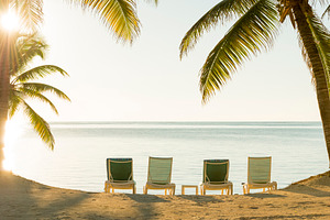 Beach Holiday Deckchairs, a Holiday Photo by THP Creative