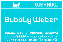 Bubbly Water font