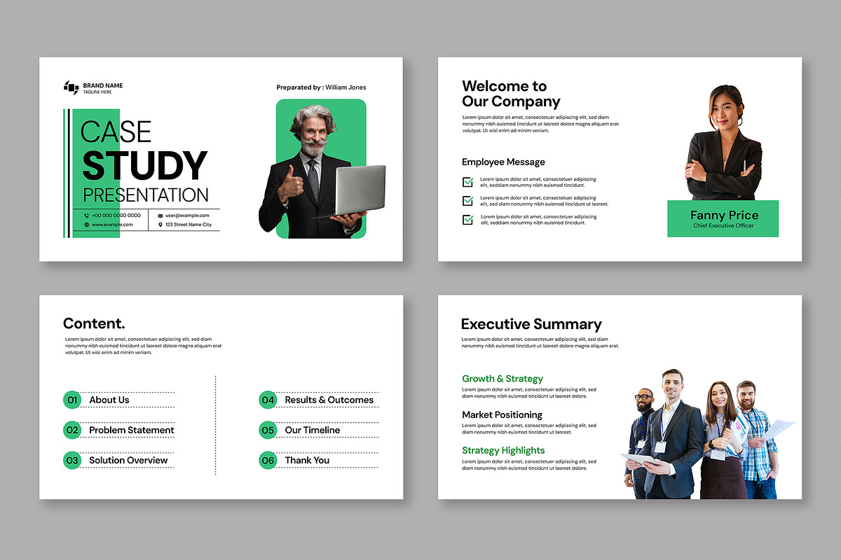 Case Study Presentation Template preview 2