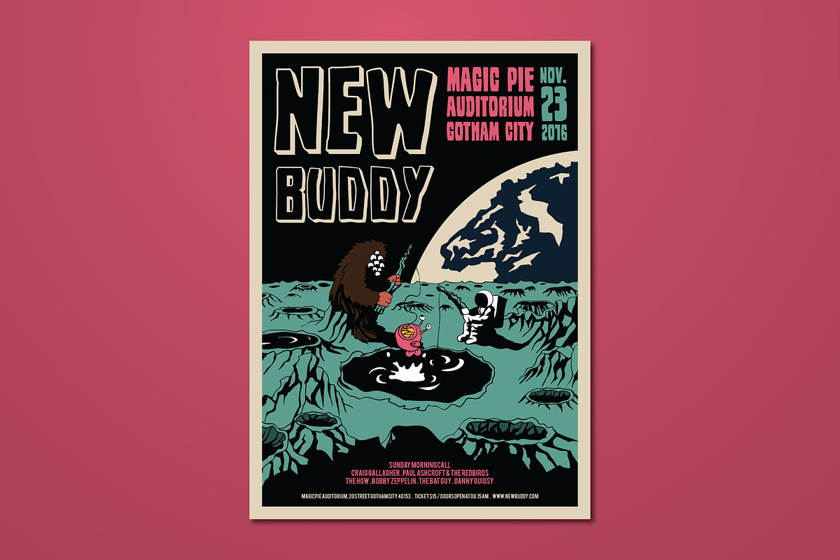 Hand Drawn Cartoon Space Flyer, a Flyer Template by ashenterprise (Photo 1 of 3)
