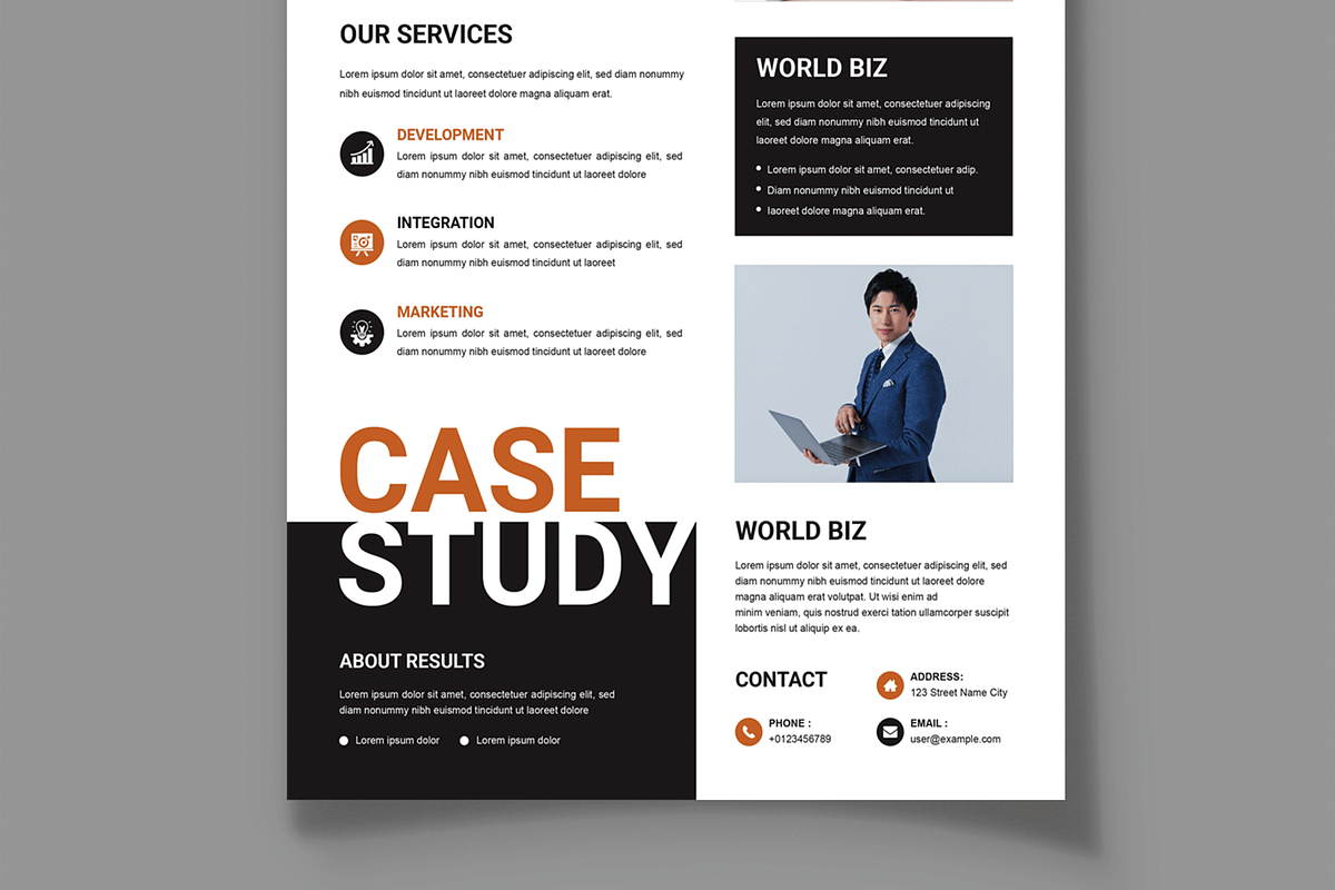 Case Study Template, a Stationery Template by MightyDesign (Photo 3 of 8)