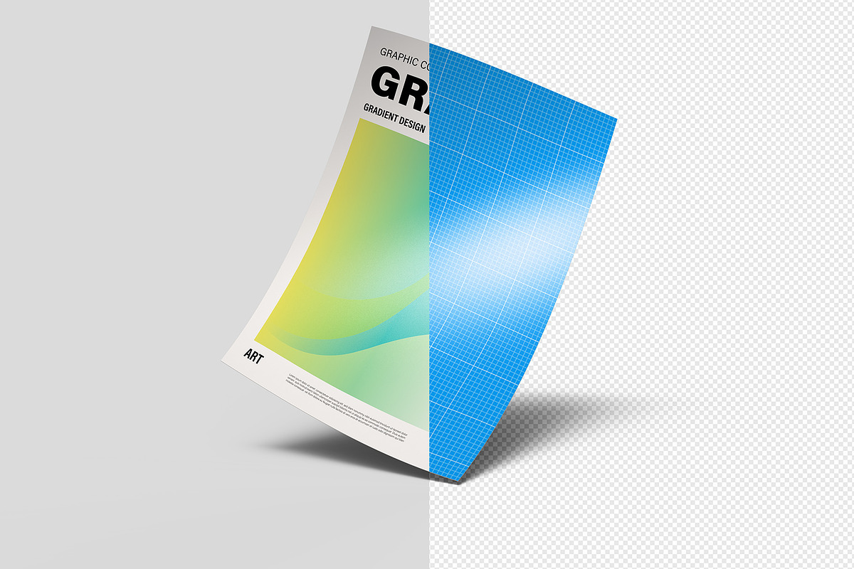Paper Poster Mockups - 12 views, an Advertising Mockup by Illusiongraphic (Photo 15 of 28)