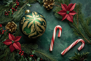 Festive Christmas greeting, a Photo by Pavel_design