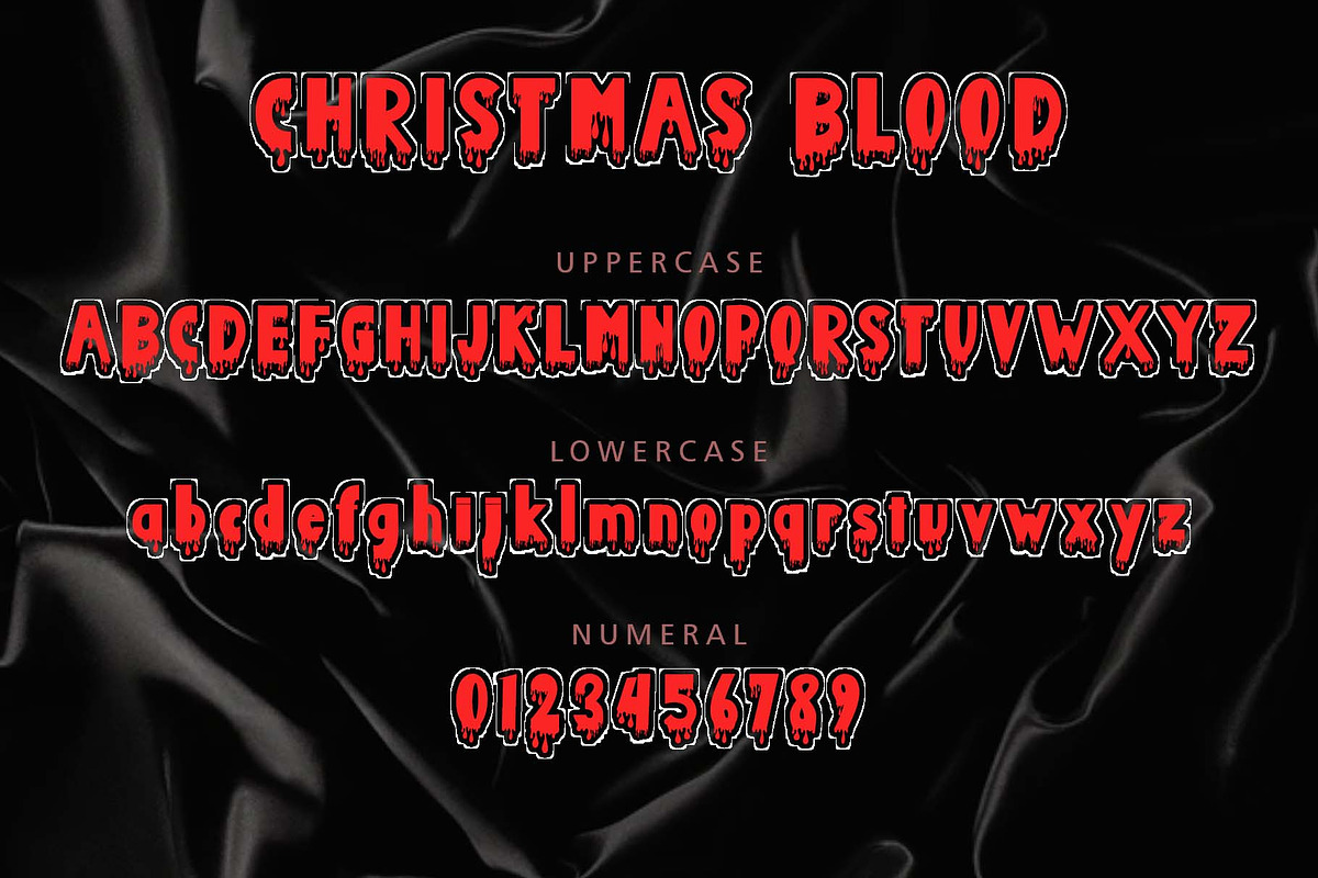 Christmas Blood, a Handwritten Font by Yoga Letter (Photo 5 of 6)