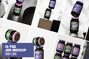 10 Jars Mockup Collection, a Mockup by aalfndi (Thumbnail 1 of 14)