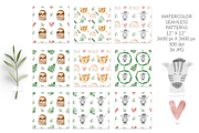 Watercolor african animal faces, an Animal Illustration by Let's Art (Thumbnail 9 of 18)