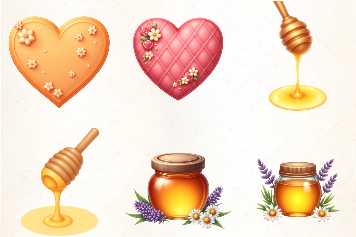 Summer Honey Garden Clipart, an Illustration by CrexoraLab (Photo 3 of 5)