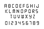 CLOCK, a Sans Serif Font by Loudoun Design Co. (Thumbnail 2 of 5)