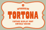 ED Tortona - Display font, a Sans Serif Font by Emyself Design (Thumbnail 1 of 10)