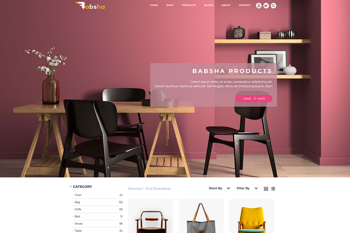 Babsha Responsive Bootstrap 4 theme, a Bootstrap Template by @lo