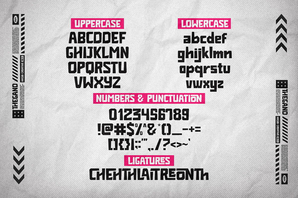 Thegand - Display, a Font by Hasbi Creative (Photo 8 of 9)