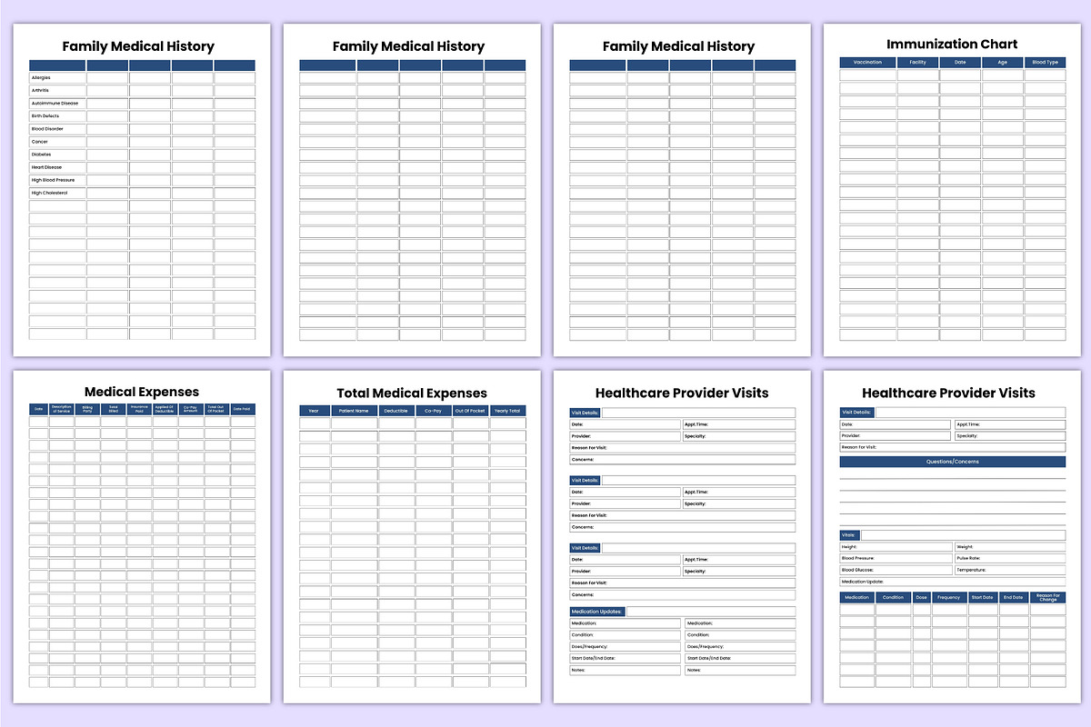 2026 Medical Workbook Bundle Canva, a Stationery Template by Mustafiz (Photo 4 of 6)