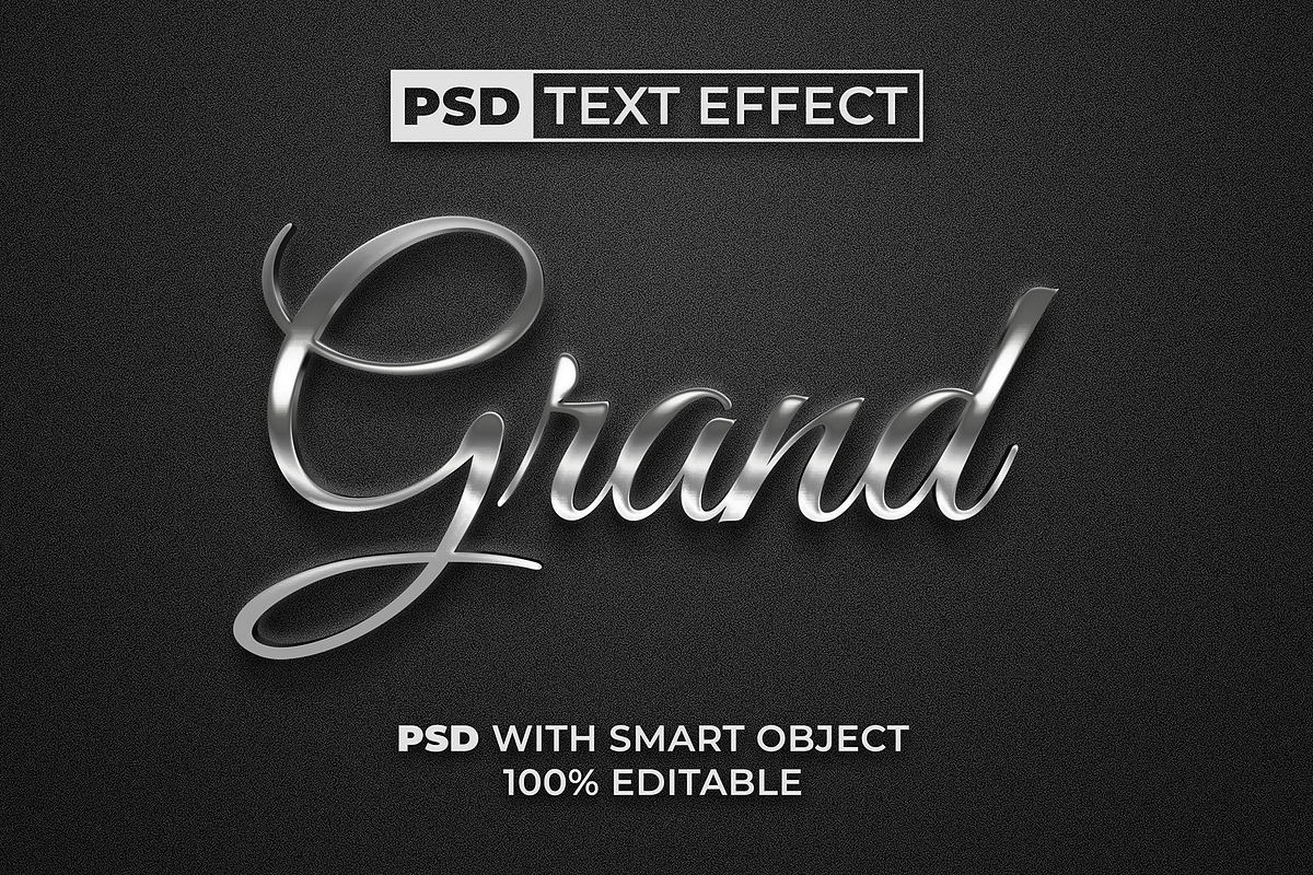 Silver Text Effect Beauty Style, a Layer Style Add-On by Mockmenot (Photo 2 of 4)